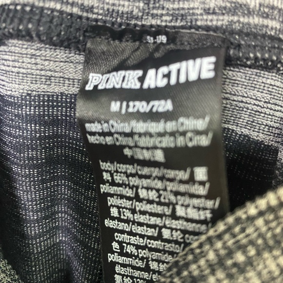 NWOT) Leggings Pink Size M,Black/Grey color - Picture 4 of 6